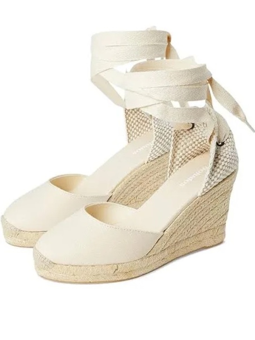 Soludas Espadrille Ankle-Tie Wedge
